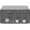 Digitus | KVM Switch, 2-Port, Dual Display, 4K, DisplayPort | DS-12862