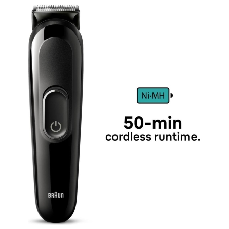 Braun Trimmer | 6-in-1 Style Kit 3 MGK3410 | Cordless | Number of length steps 13 | Black