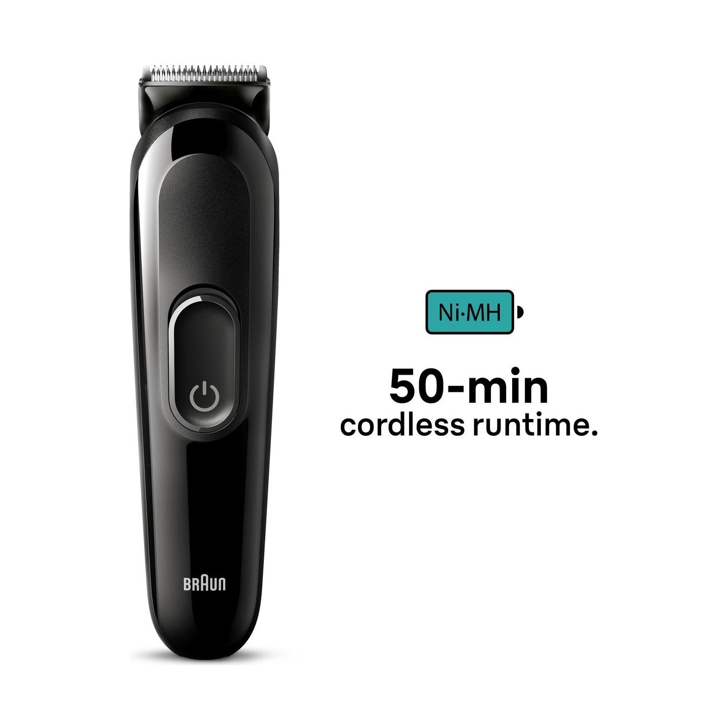 Braun Trimmer | 6-in-1 Style Kit 3 MGK3410 | Cordless | Number of length steps 13 | Black