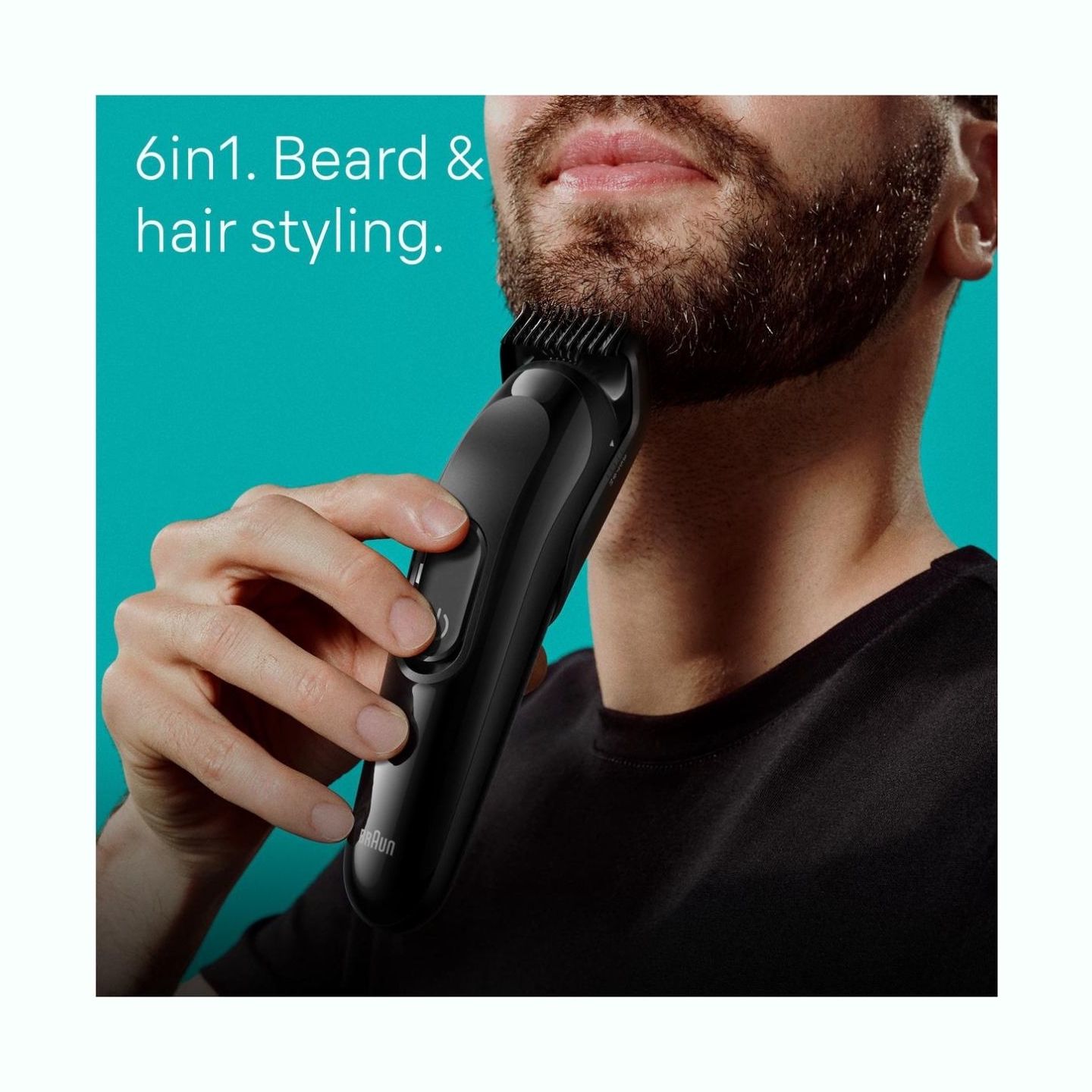 Braun Trimmer | 6-in-1 Style Kit 3 MGK3410 | Cordless | Number of length steps 13 | Black