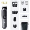 Braun 11-in-1 Grooming Kit | All-in-One Kit Series 5 AIO5560 | Cordless | Number of length steps 14 | Grey/Black