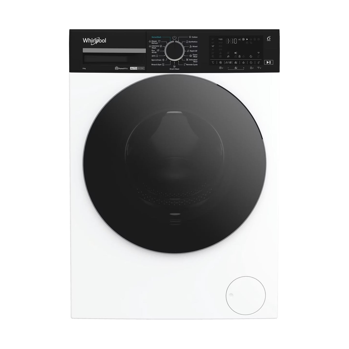 Whirlpool | Washing machine | WPM 87W ADS EE | Energy efficiency class A | Front loading | Washing capacity 8 kg | 1400 RPM | De
