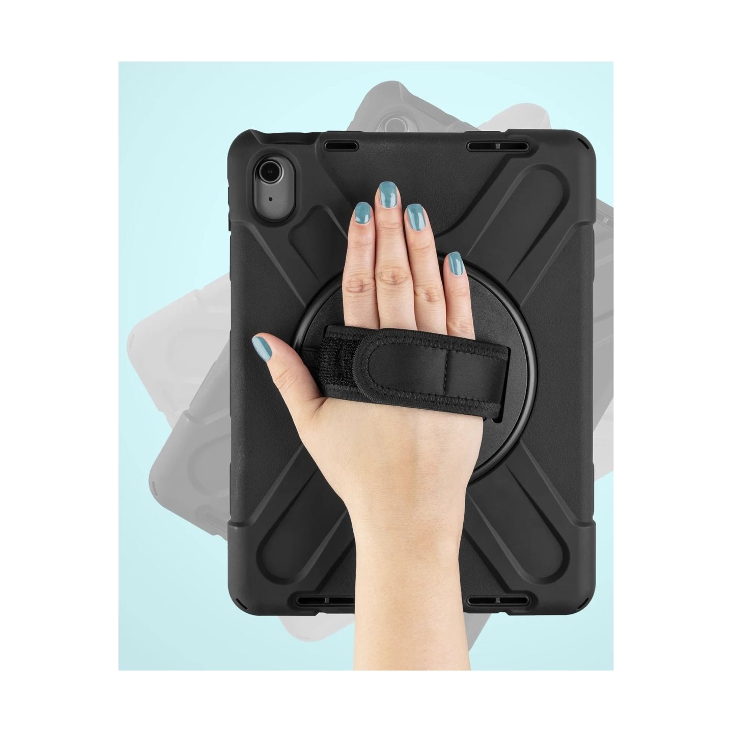 Fixed Rugged Tab Case | Apple | iPAD 10.9"/11" | Silicone/Polycarbonate | Black