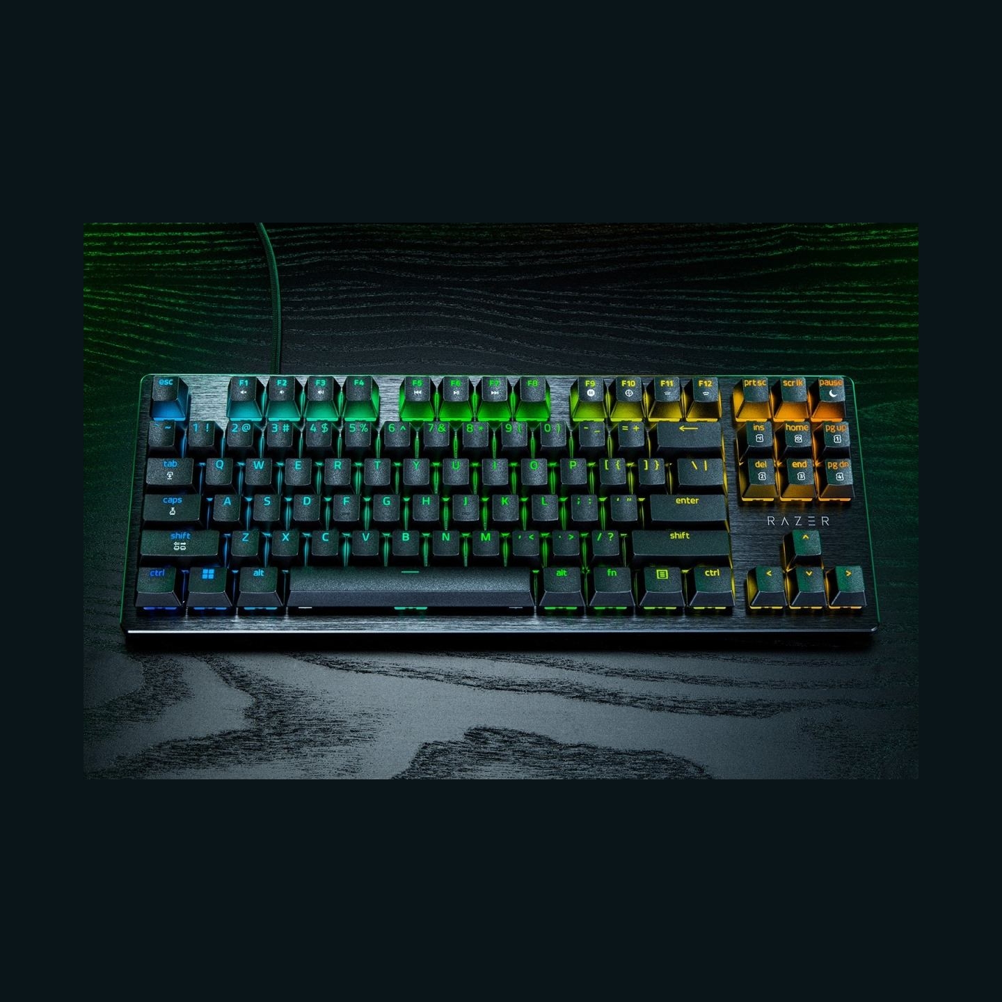 Razer Hall Effect Magnetic Esports Keyboard | Huntsman V3 HE Magnetic Tenkeyless 8KHz | Keyboard | Wireless | US | Razer Hall Ef