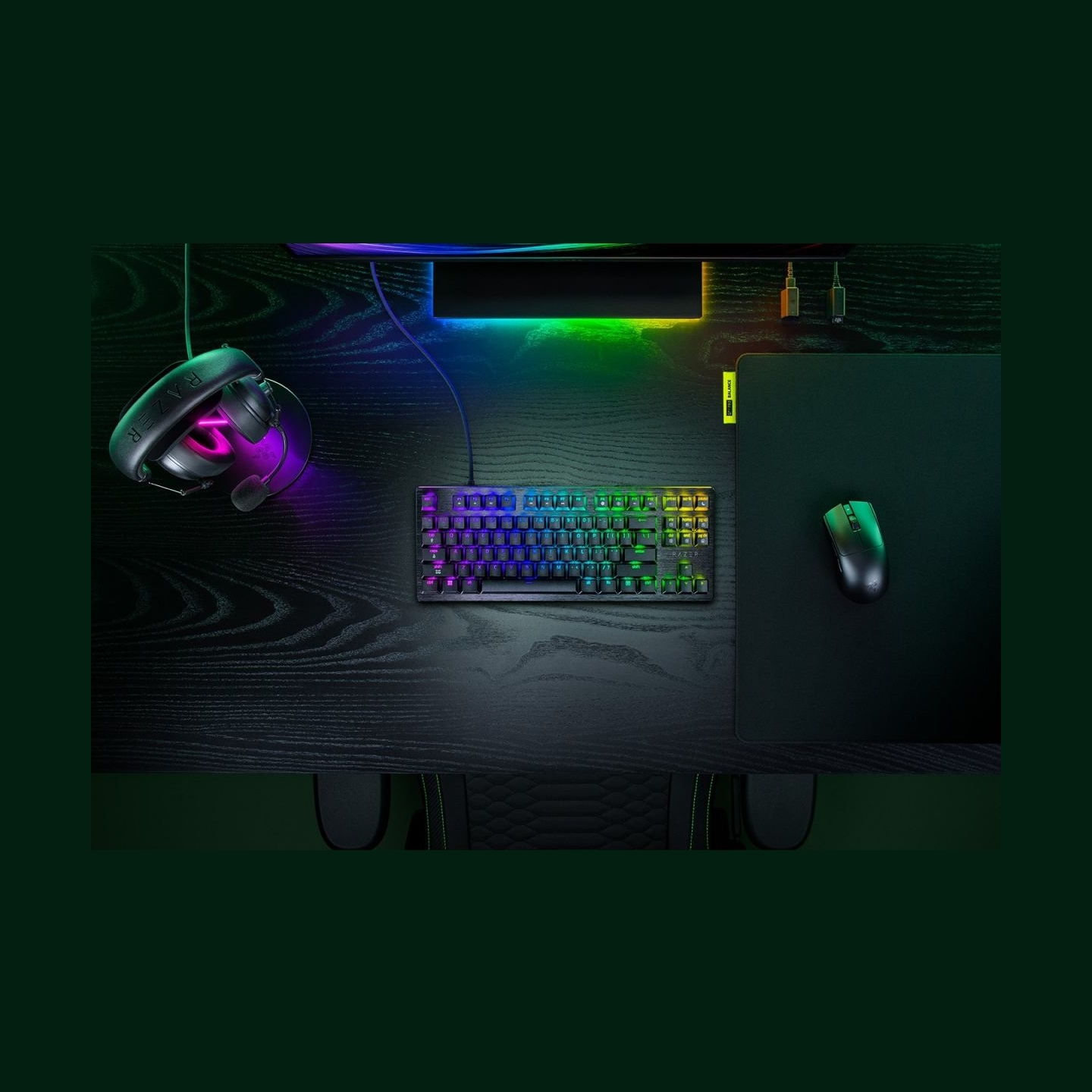Razer Hall Effect Magnetic Esports Keyboard | Huntsman V3 HE Magnetic Tenkeyless 8KHz | Keyboard | Wireless | US | Razer Hall Ef
