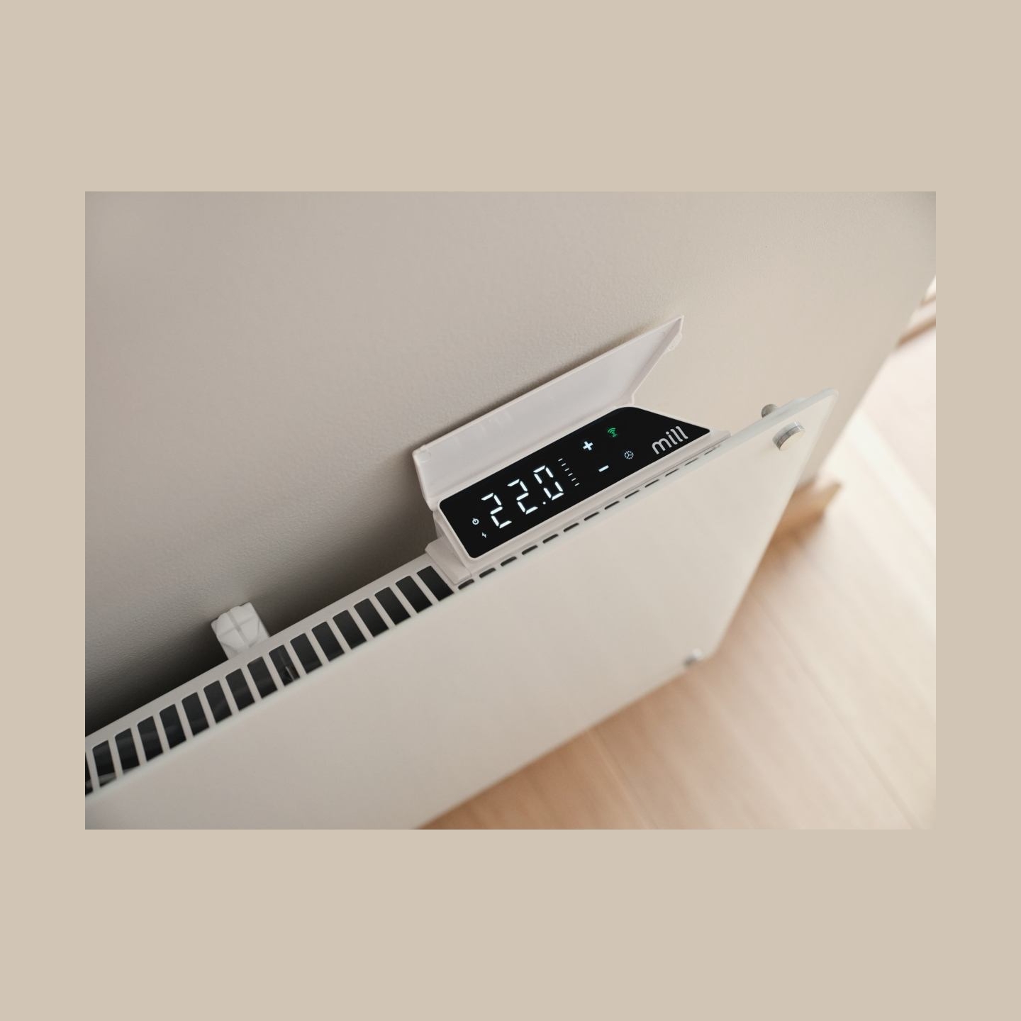 Mill Glass Smart WiFi Panel Heater Gen. 4 | GL1300WIFI4 | Panel Heater | 1300 W | Suitable for rooms up to 15-19 m² | White
