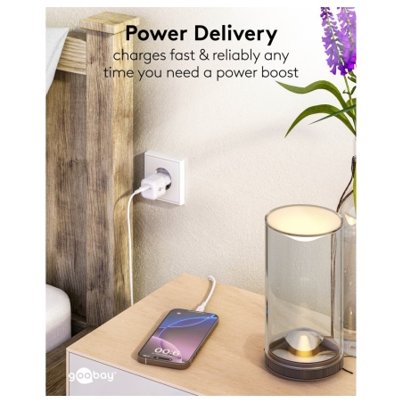 Goobay 20 W USB-C PD GaN Fast Charger Nano | USB-C