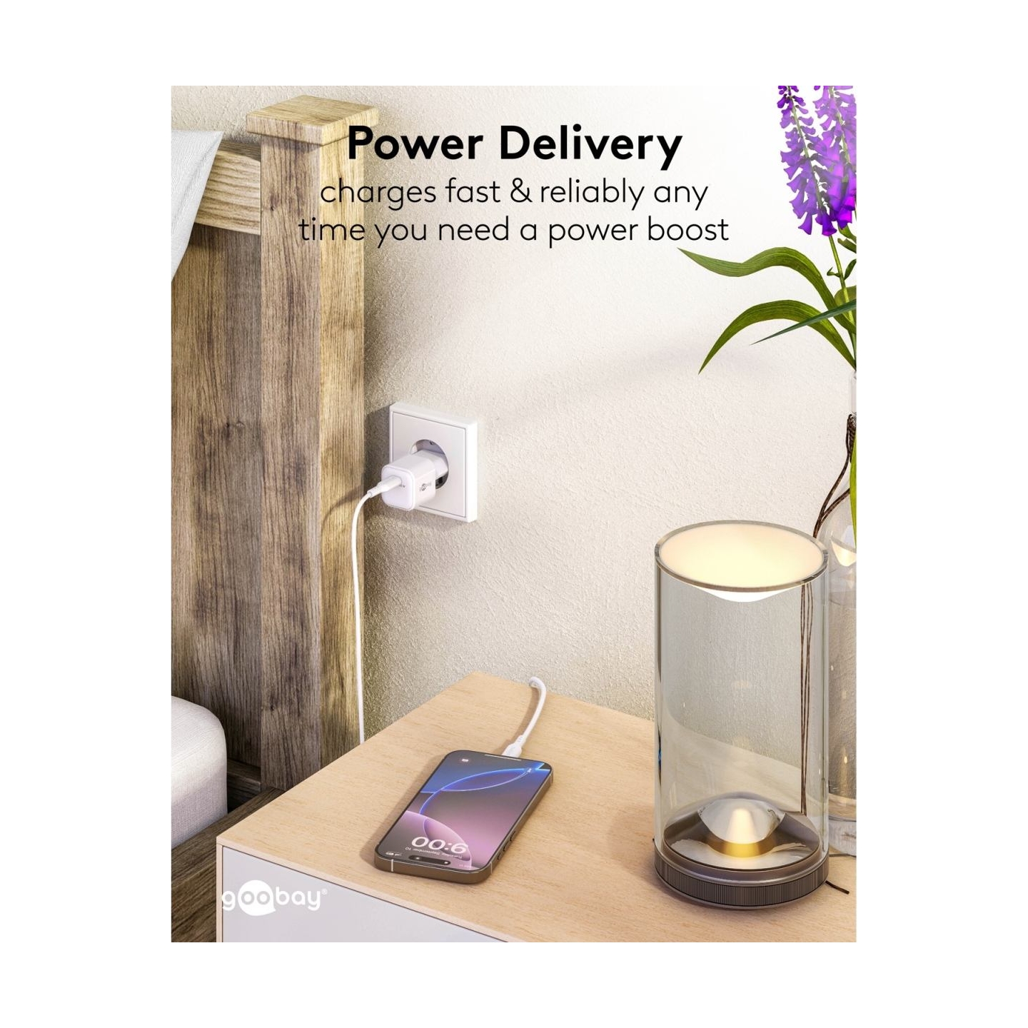 Goobay 20 W USB-C PD GaN Fast Charger Nano | USB-C