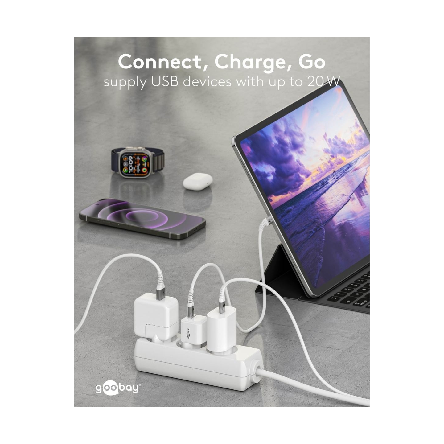 Goobay 20 W USB-C PD GaN Fast Charger Nano | USB-C