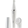 Braun Face Facial Epilator and Brush | SE810 | Number of power levels 1 | Wet & Dry | White/Silver