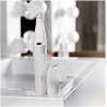 Braun Face Facial Epilator and Brush | SE810 | Number of power levels 1 | Wet & Dry | White/Silver