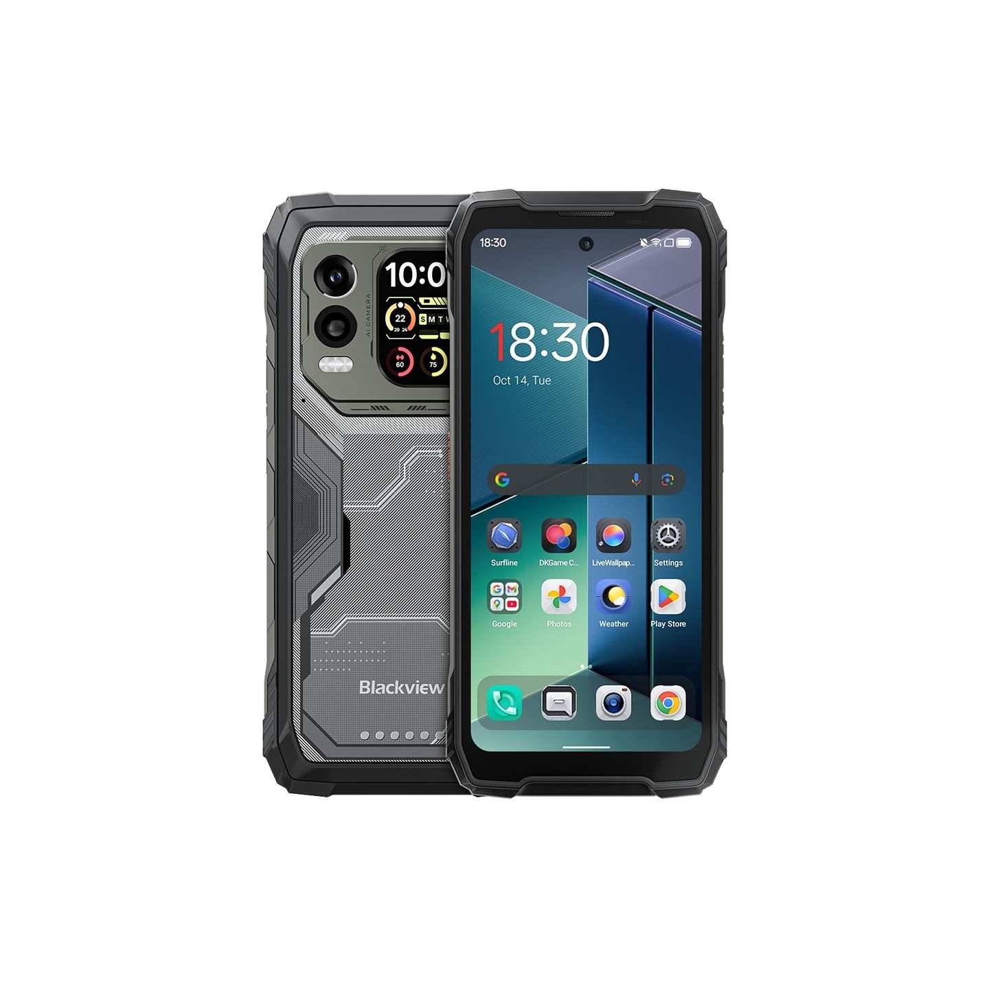 Blackview XPLORE 1 PRO Rugged Phone 5G 6.78 inch FHD 2.4k 2460x1080 120Hz + 2.01 inch 296x240 12/256Gb MT 7050 Octa-Core 2.4GHz 