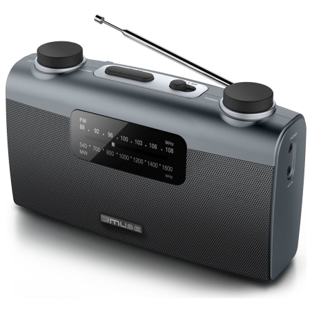 Muse | Portable radio | M-058R | AUX in | Black