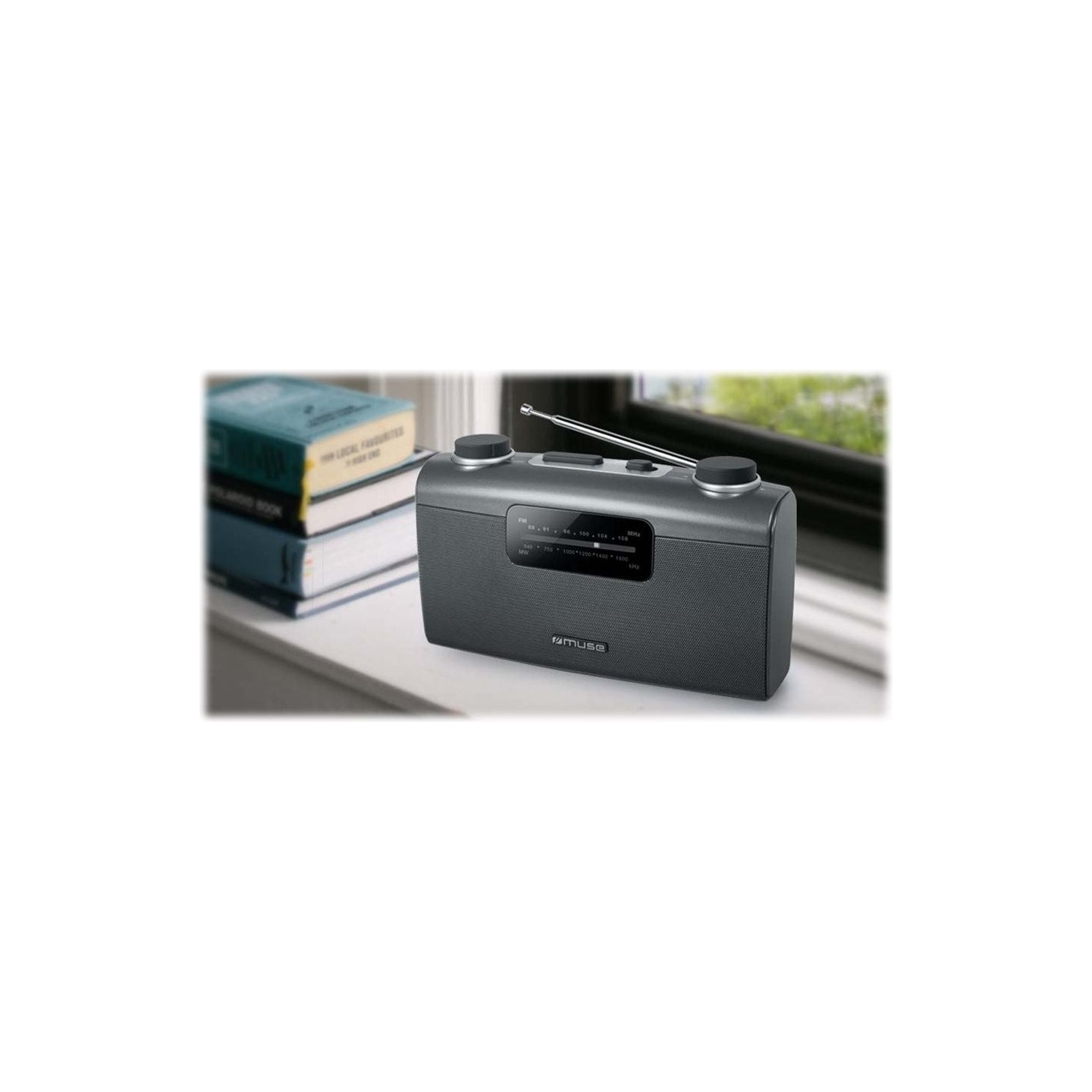 Muse | Portable radio | M-058R | AUX in | Black