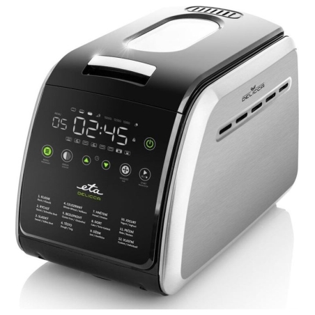 ETA | Bread maker | Delicca II ETA714990030 | Power 850 W | Number of programs 12 | Display Yes | Black/Stainless steel