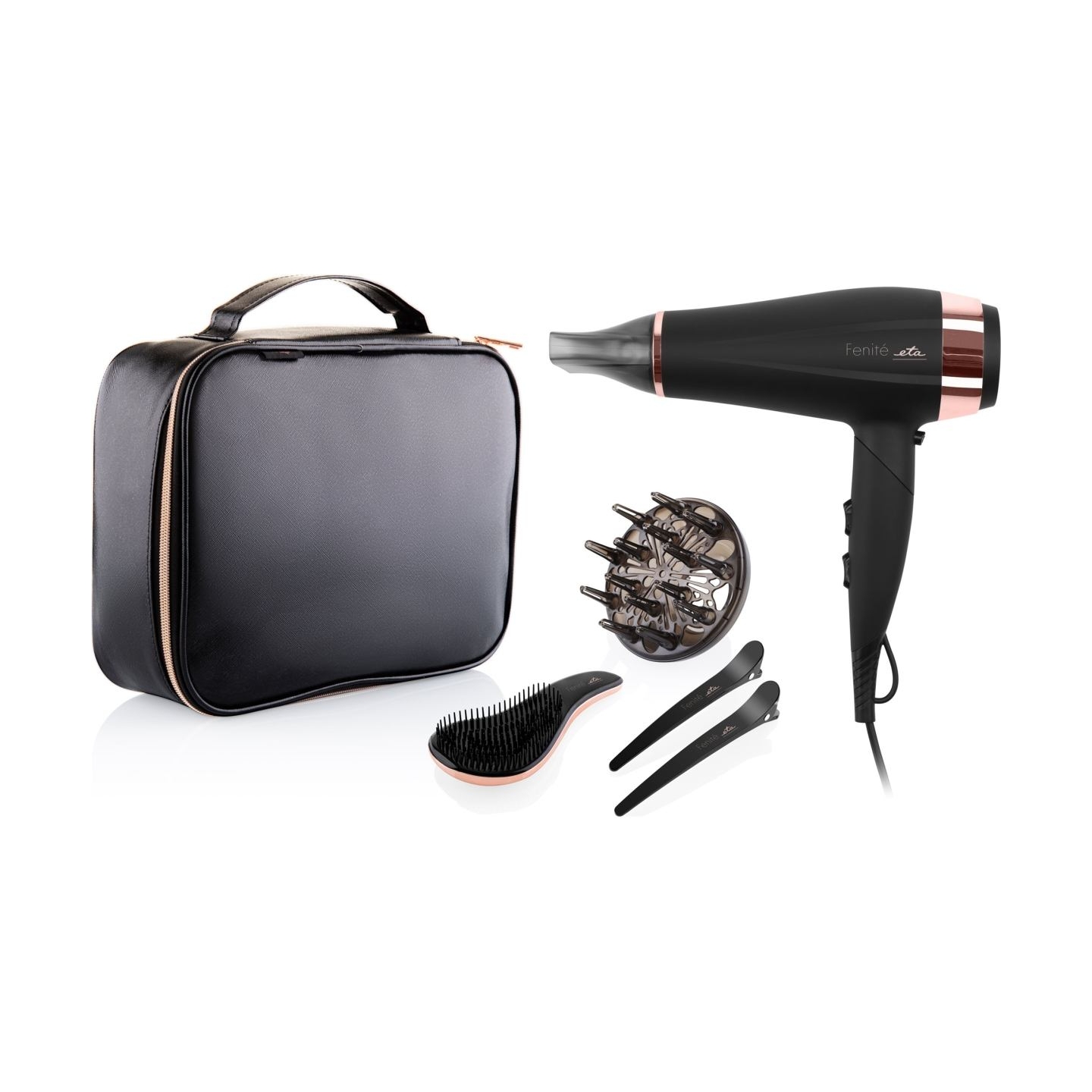 ETA | Hair Care Gift Set | ETA732090020 Fenité | 2200 W | Number of temperature settings 3 | Ionic function | Diffuser nozzle | 