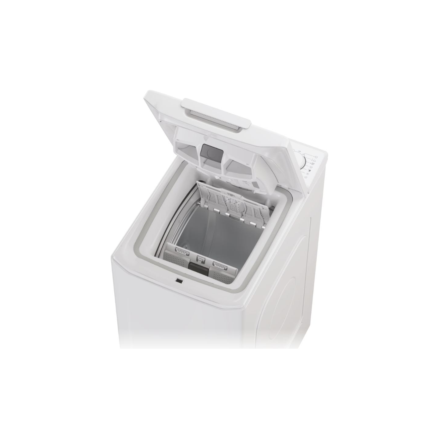 Candy | Washing Machine | TCA283D2-S | Energy efficiency class D | Top loading | Washing capacity 8 kg | 1200 RPM | Depth 60 cm 