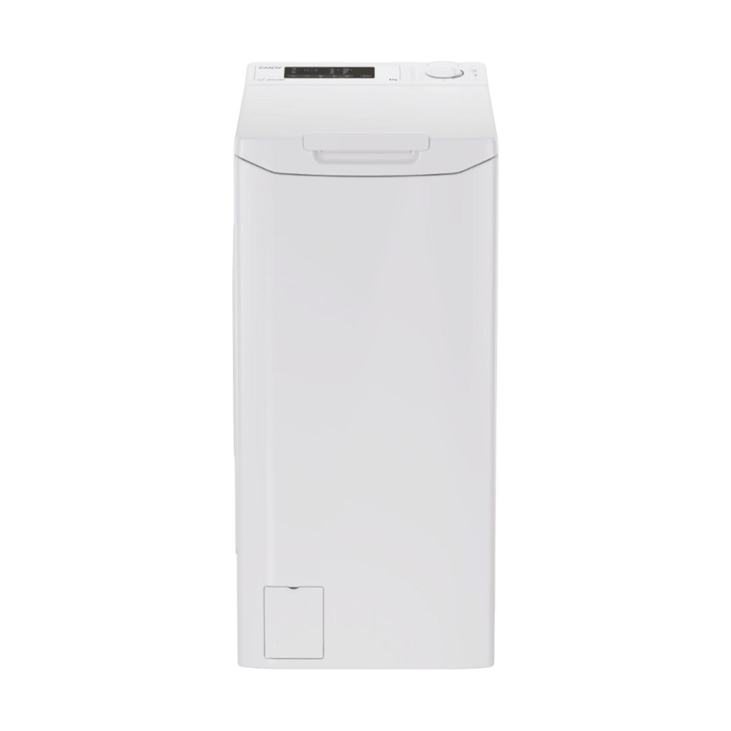 Candy | Washing Machine | TCA283D2-S | Energy efficiency class D | Top loading | Washing capacity 8 kg | 1200 RPM | Depth 60 cm 