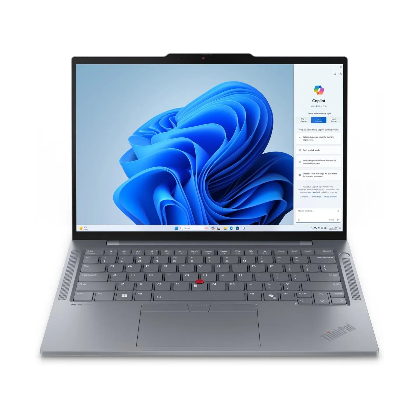 Lenovo ThinkPad T14s Gen 5 Core™ Ultra 5 125U 256GB 16GB 14" WUXGA (1920x1200) IPS WIN11 Pro GREY Backlit Keyboard FP Reader 1 Y