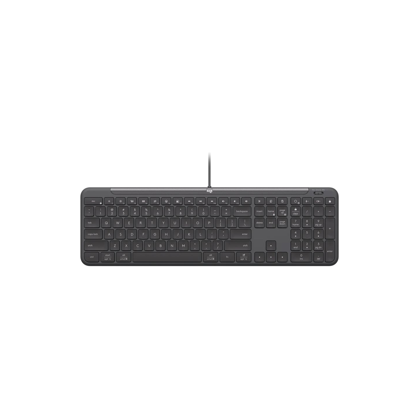 Logitech WIRED KB K620 FOR BUSINESS  - GRAPHITE - PAN - USB  - NORDIC-613 - USB-C K620B