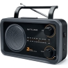 Muse | 2-bands portable radio | M-06DS | AUX in | Grey