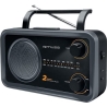 Muse | 2-bands portable radio | M-06DS | AUX in | Grey