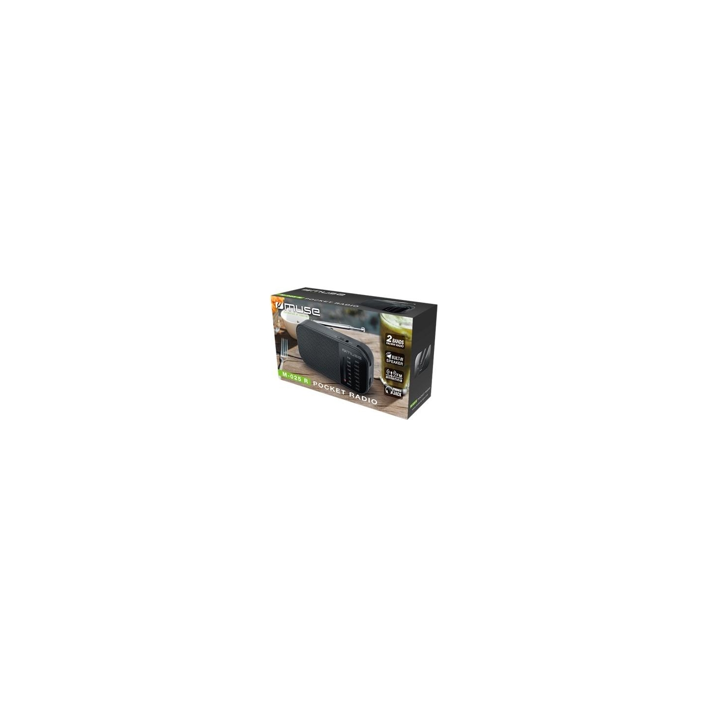 Muse | M-025 R | Portable radio | Black