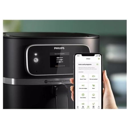 Philips | Airfryer Combi | HD9880/90 7000 XXL Connected | Power 2200 W | Capacity 8.3 L | Black