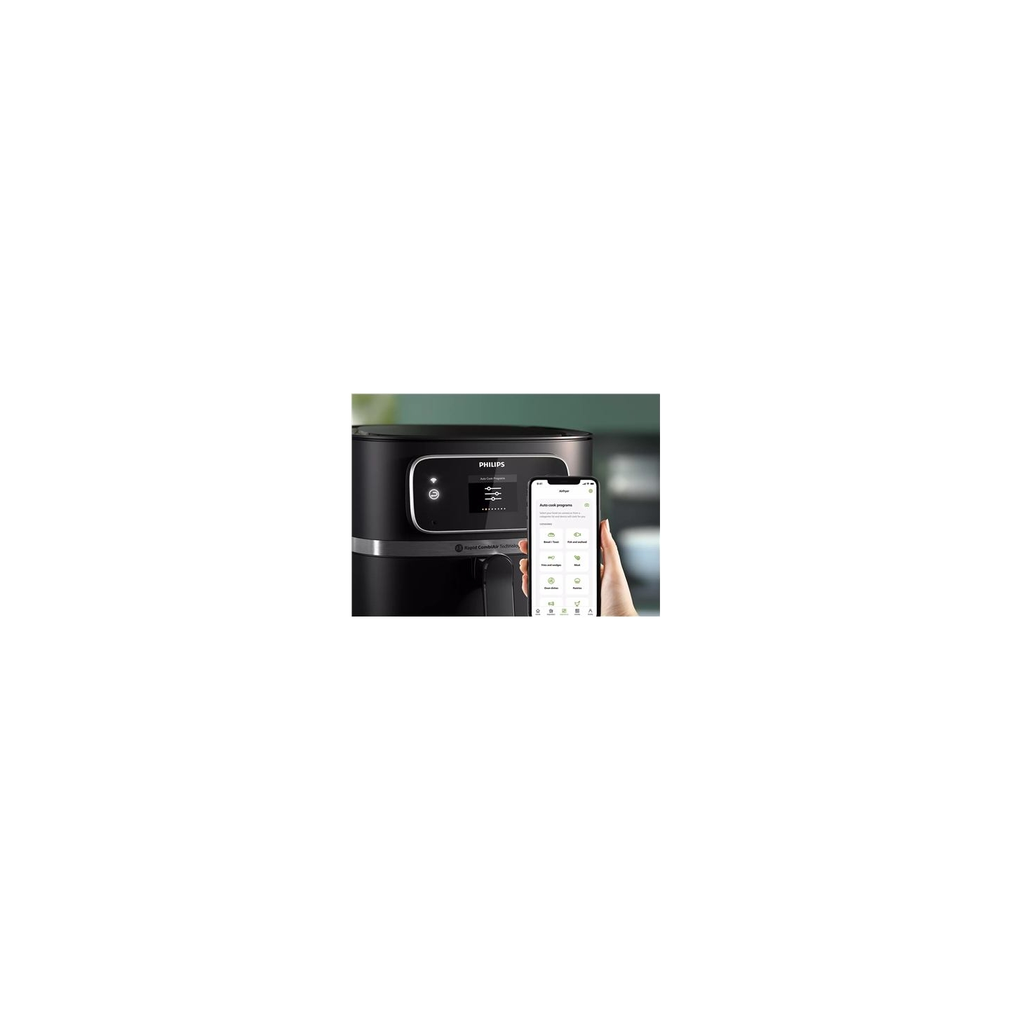 Philips | Airfryer Combi | HD9880/90 7000 XXL Connected | Power 2200 W | Capacity 8.3 L | Black