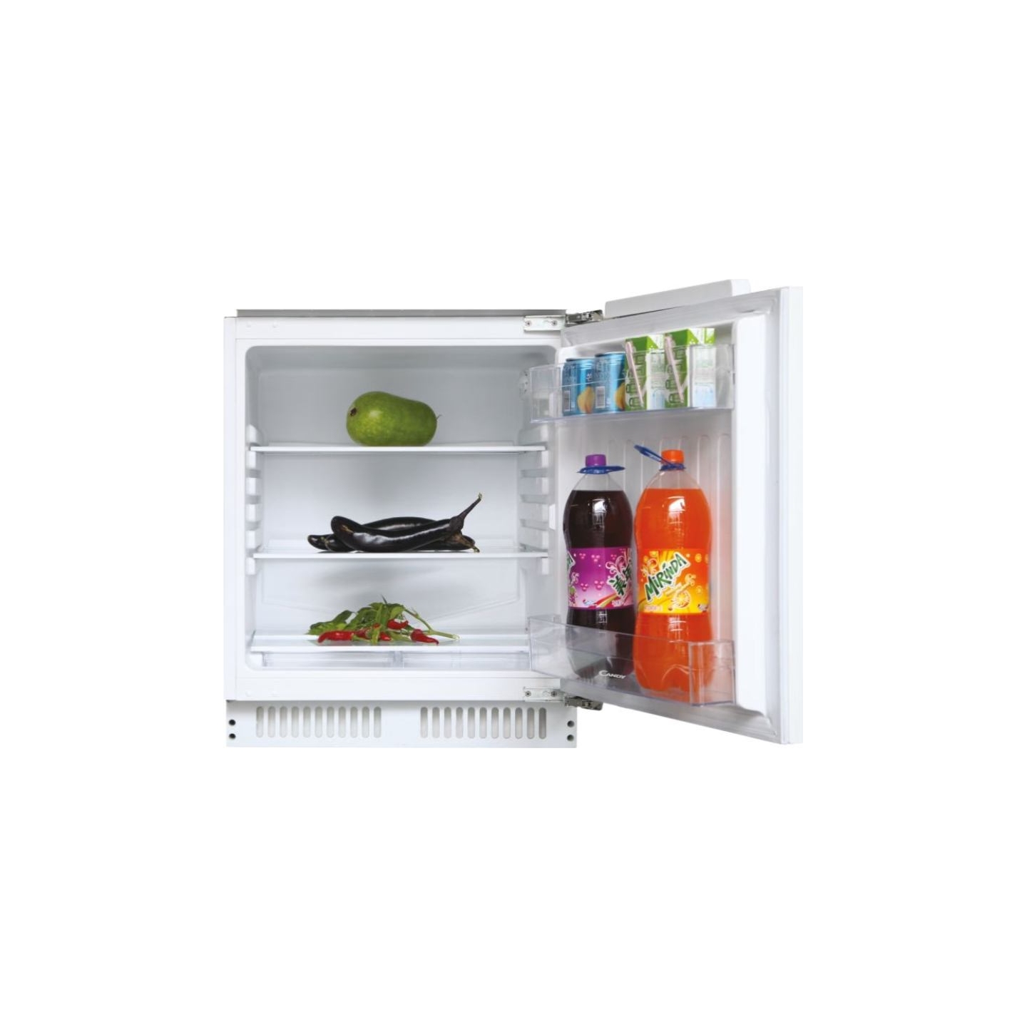 Candy Refrigerator | CMLS68EW | Energy efficiency class E | Built-in | Larder | Height 82 cm | Fridge net capacity 135 L | Displ