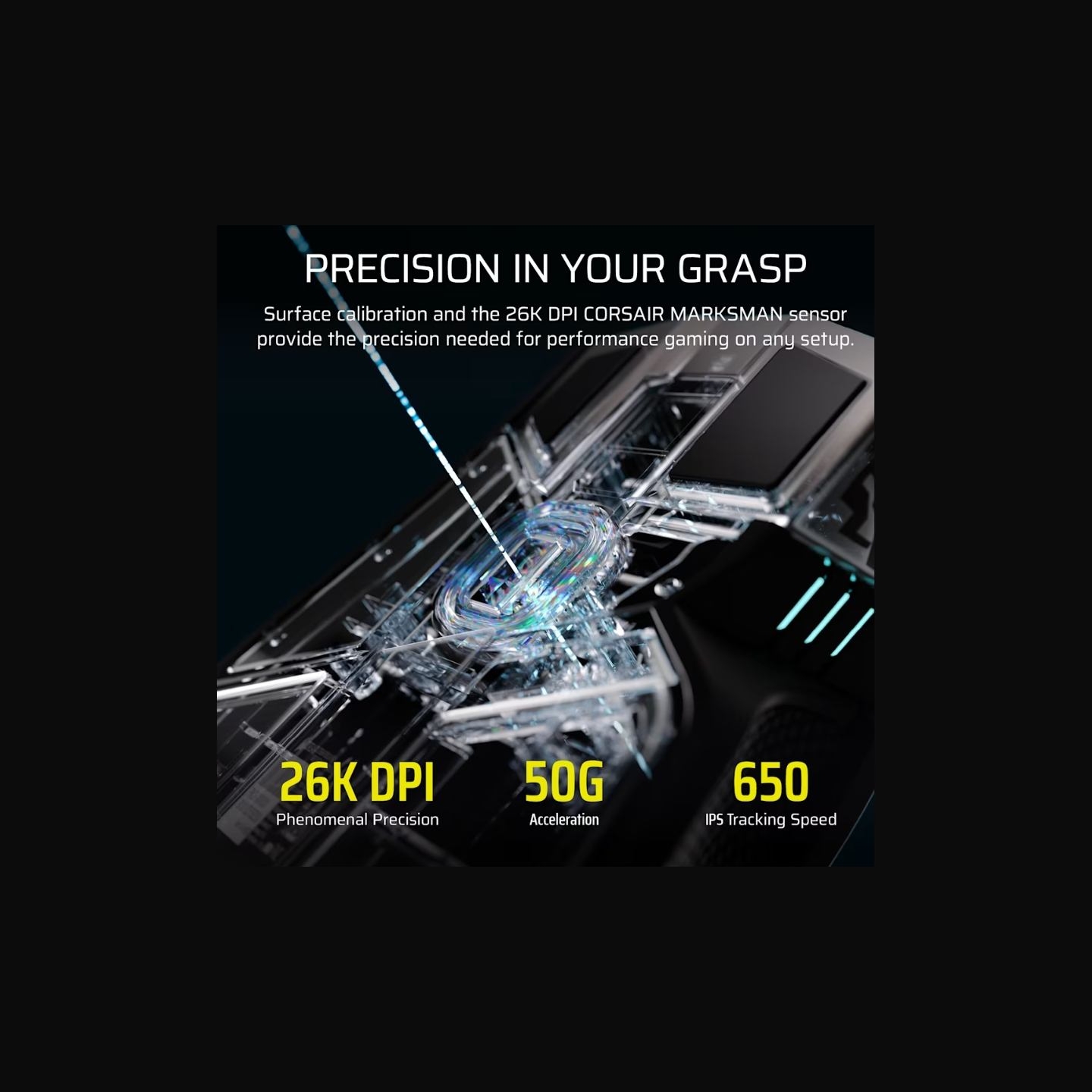 Corsair IRONCLAW SE | Gaming Mouse | Wireless/Wired | 2.4GHz, Bluetooth, USB-C | Black