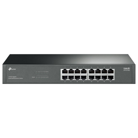 Tp-Link 16-Port Gigabit Switch | LS1016G | Unmanaged | Desktop/Rack-mountable