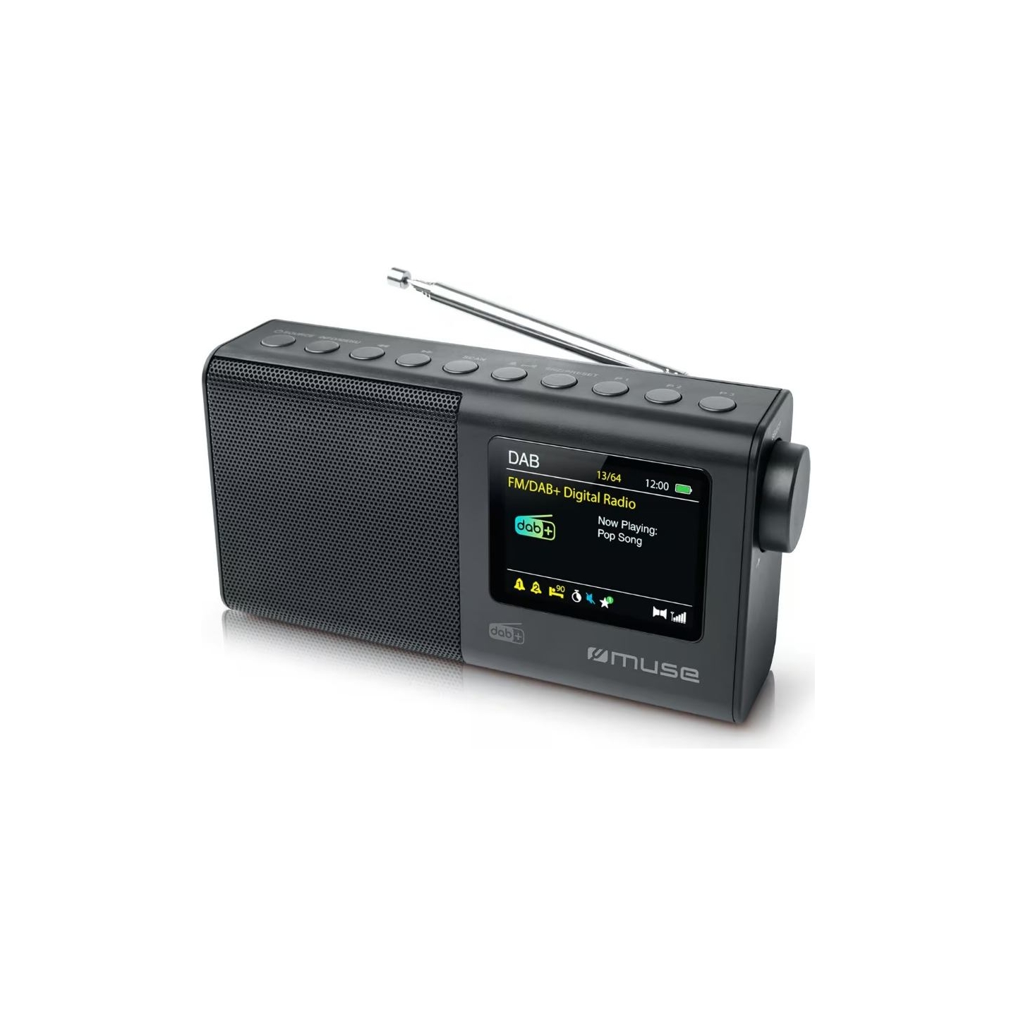 Muse | Portable Radio | M-117 DB | AUX in | Black | Portable | FM, DAB/DAB+