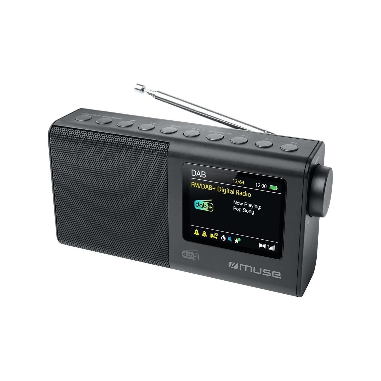 Muse | Portable Radio | M-117 DB | AUX in | Black | Portable | FM, DAB/DAB+