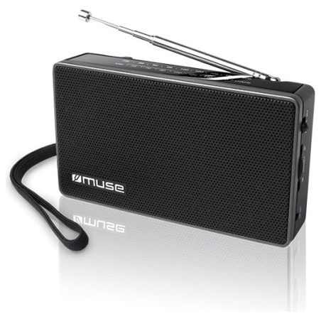Muse | M-030R | 2-band portable radio | Black