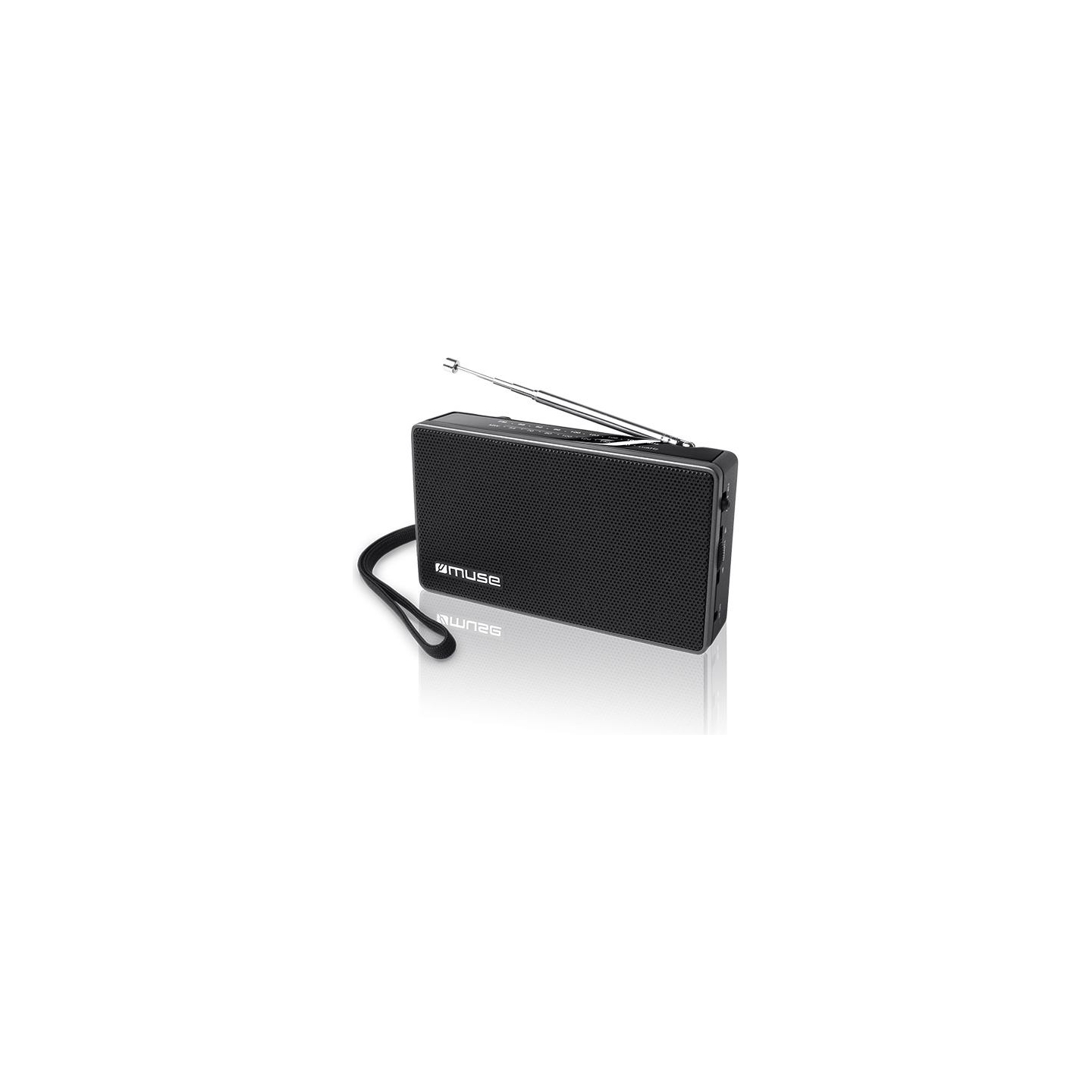 Muse | M-030R | 2-band portable radio | Black