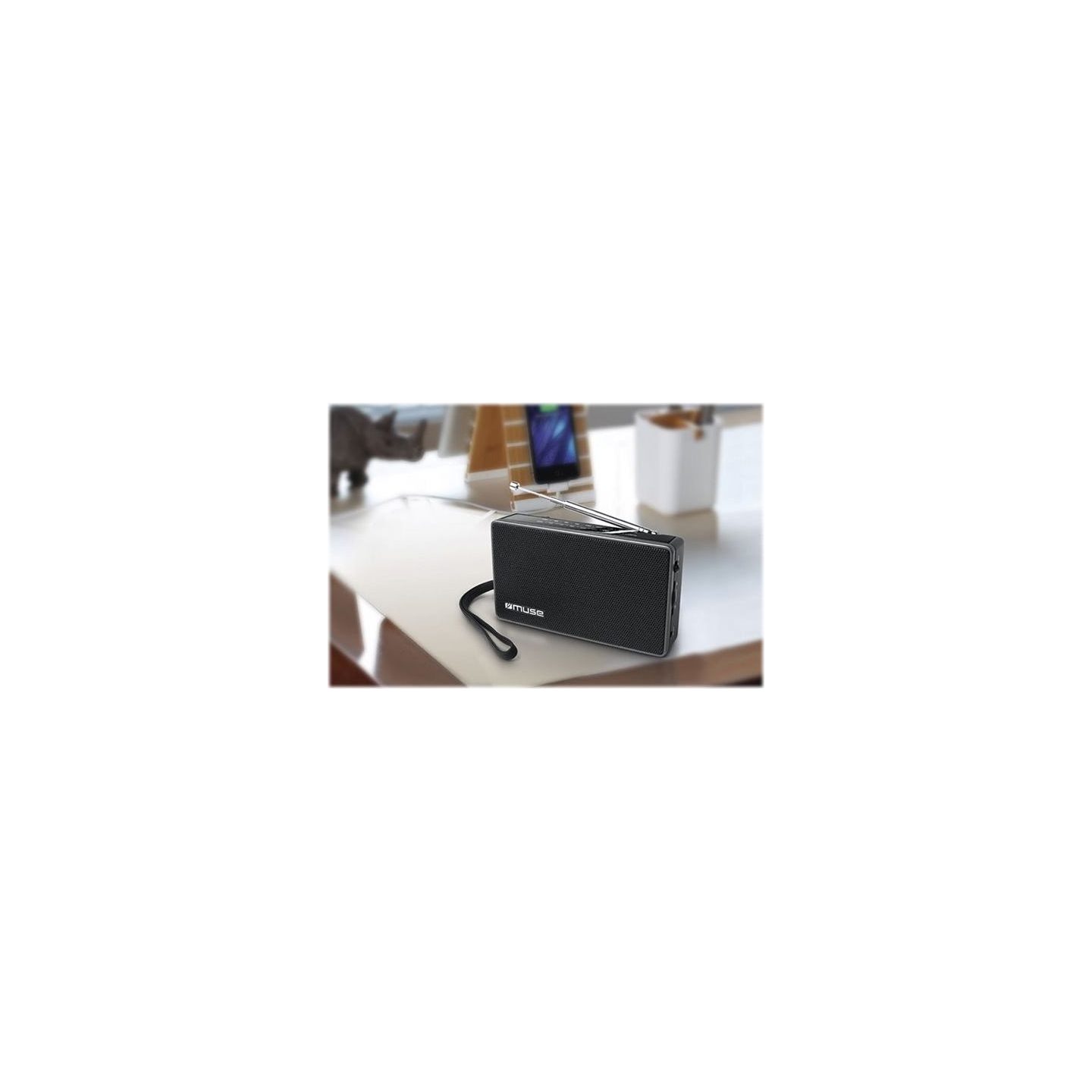 Muse | M-030R | 2-band portable radio | Black