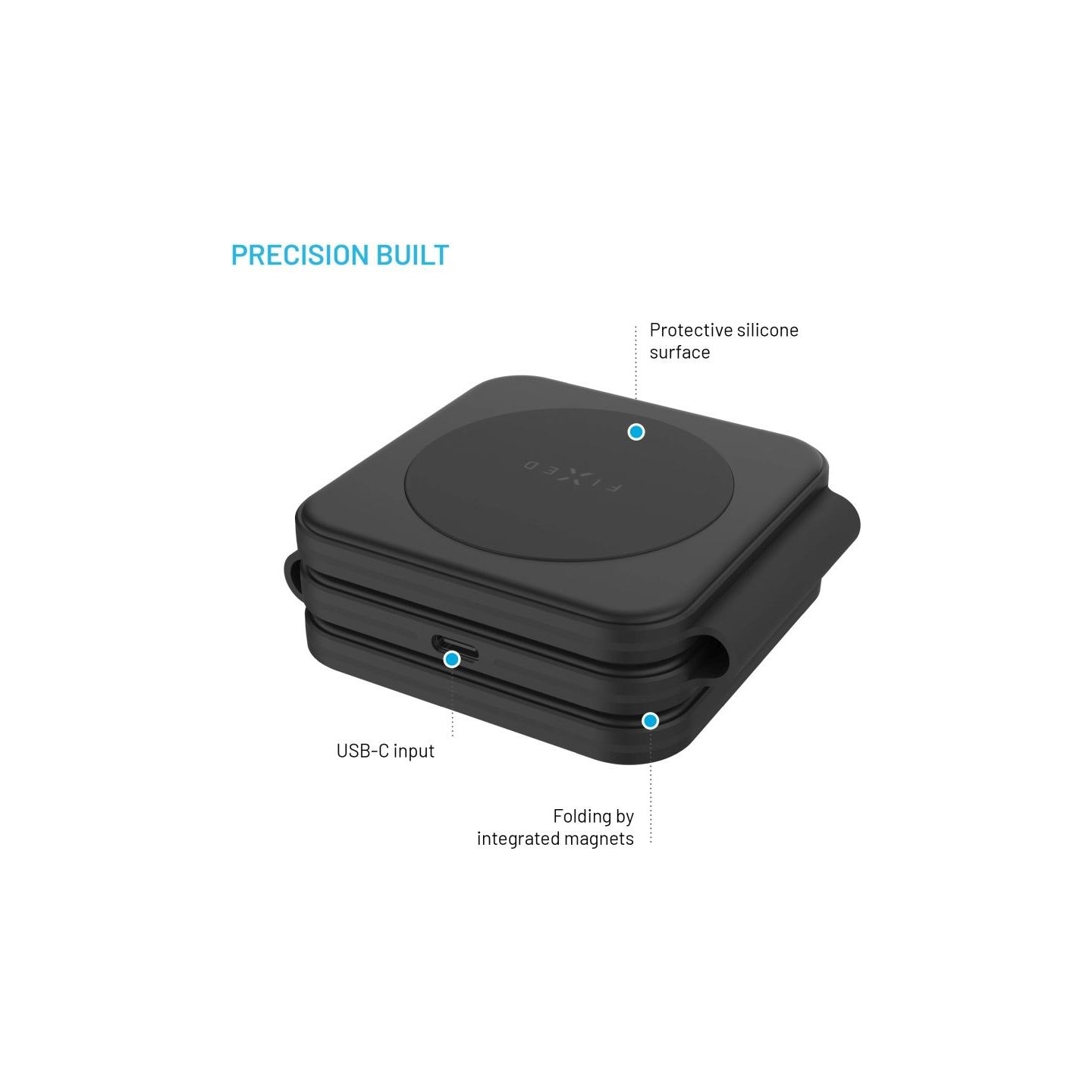 Fixed | Wireless Foldable Charger 3in1 Flex for Samsung | FIXFLE-SA-BK | Black