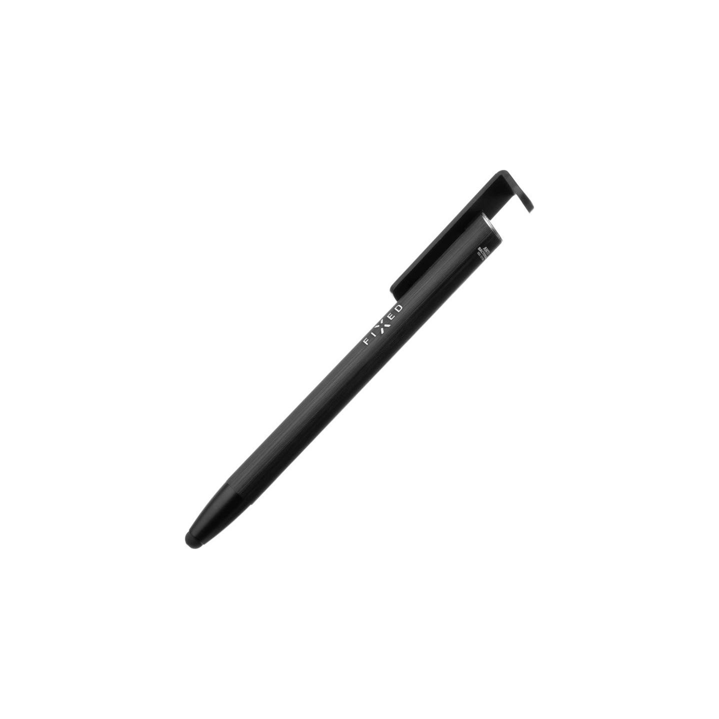 Fixed | Pen With Stylus and Stand | 3 in 1 | Pencil | Stylus for capacitive displays; Stand for phones and tablets | Black