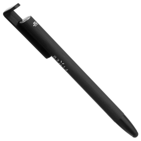 Fixed | Pen With Stylus and Stand | 3 in 1 | Pencil | Stylus for capacitive displays; Stand for phones and tablets | Black