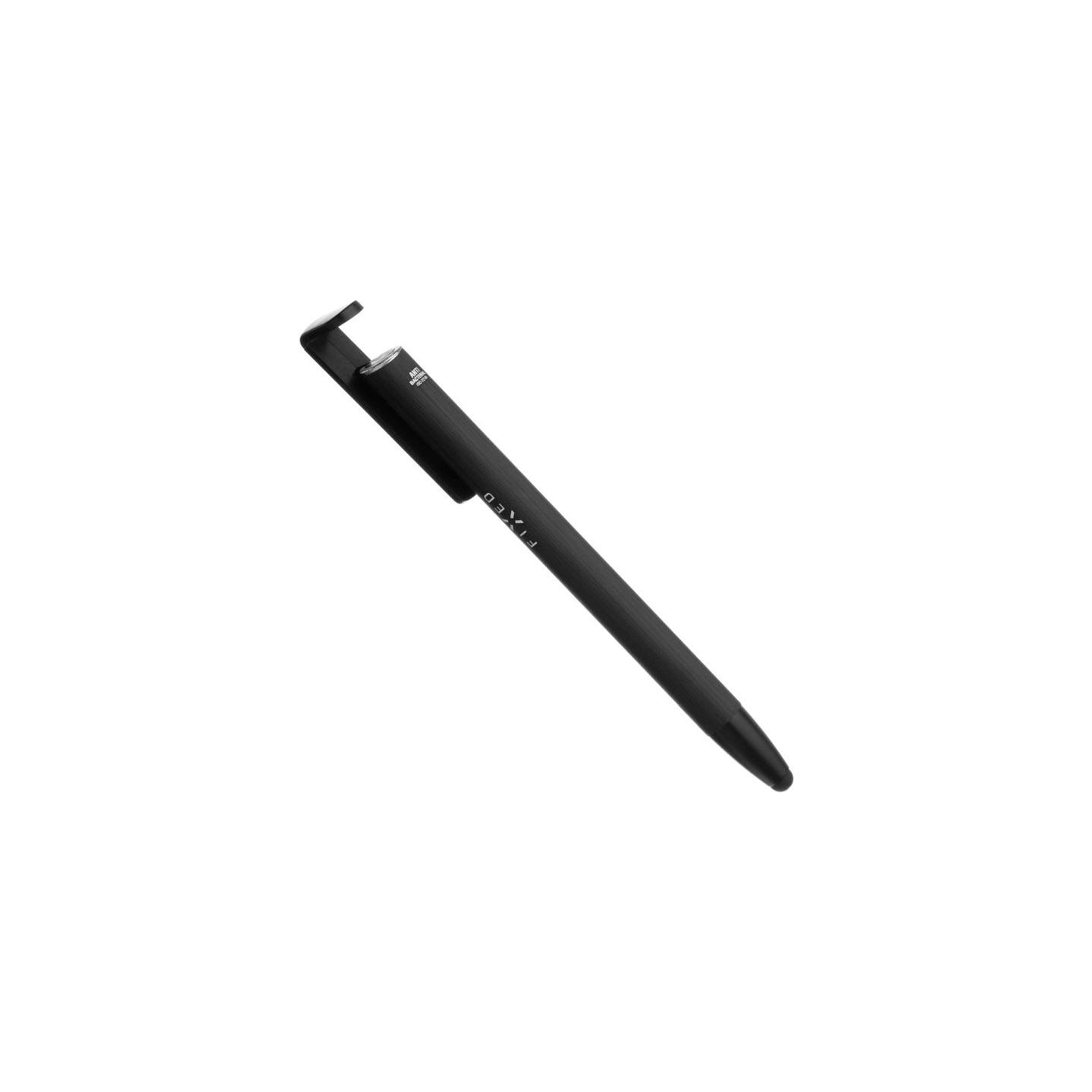 Fixed | Pen With Stylus and Stand | 3 in 1 | Pencil | Stylus for capacitive displays; Stand for phones and tablets | Black