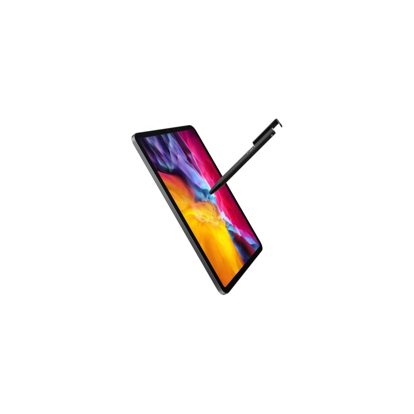 Fixed | Pen With Stylus and Stand | 3 in 1 | Pencil | Stylus for capacitive displays; Stand for phones and tablets | Black