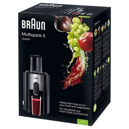 Braun | J 500 Multiquick 5 | Type Juicer | Black | 900 W | Number of speeds 2