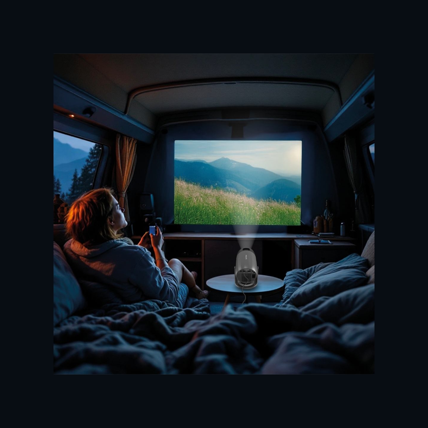 Philips | NeoPix150 | Full HD (1920x1080) | 250 ANSI lumens | 1000:1 | Dark Grey | Portable Projector | Wi-Fi
