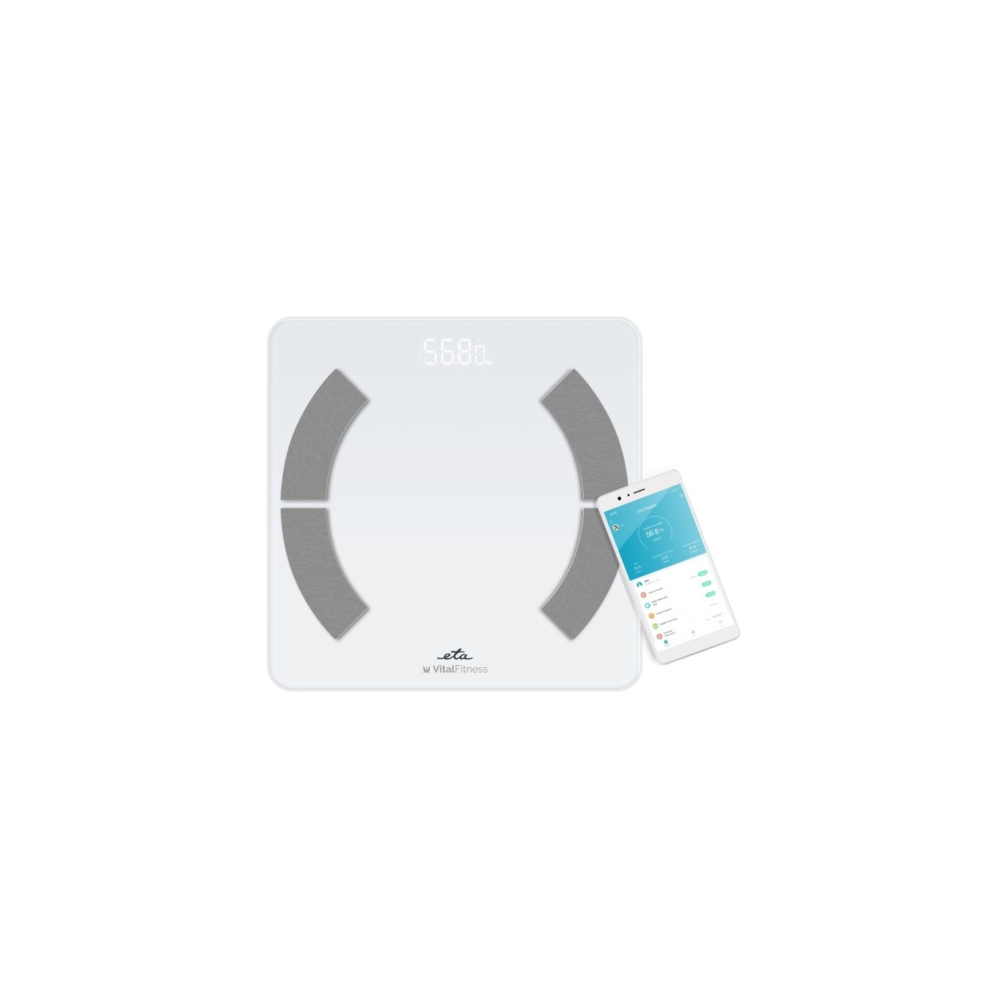 ETA Personal Scale | ETA277990000 Vital Fitness | Maximum weight (capacity) 180 kg | Accuracy 100 g | Body Mass Index (BMI) meas