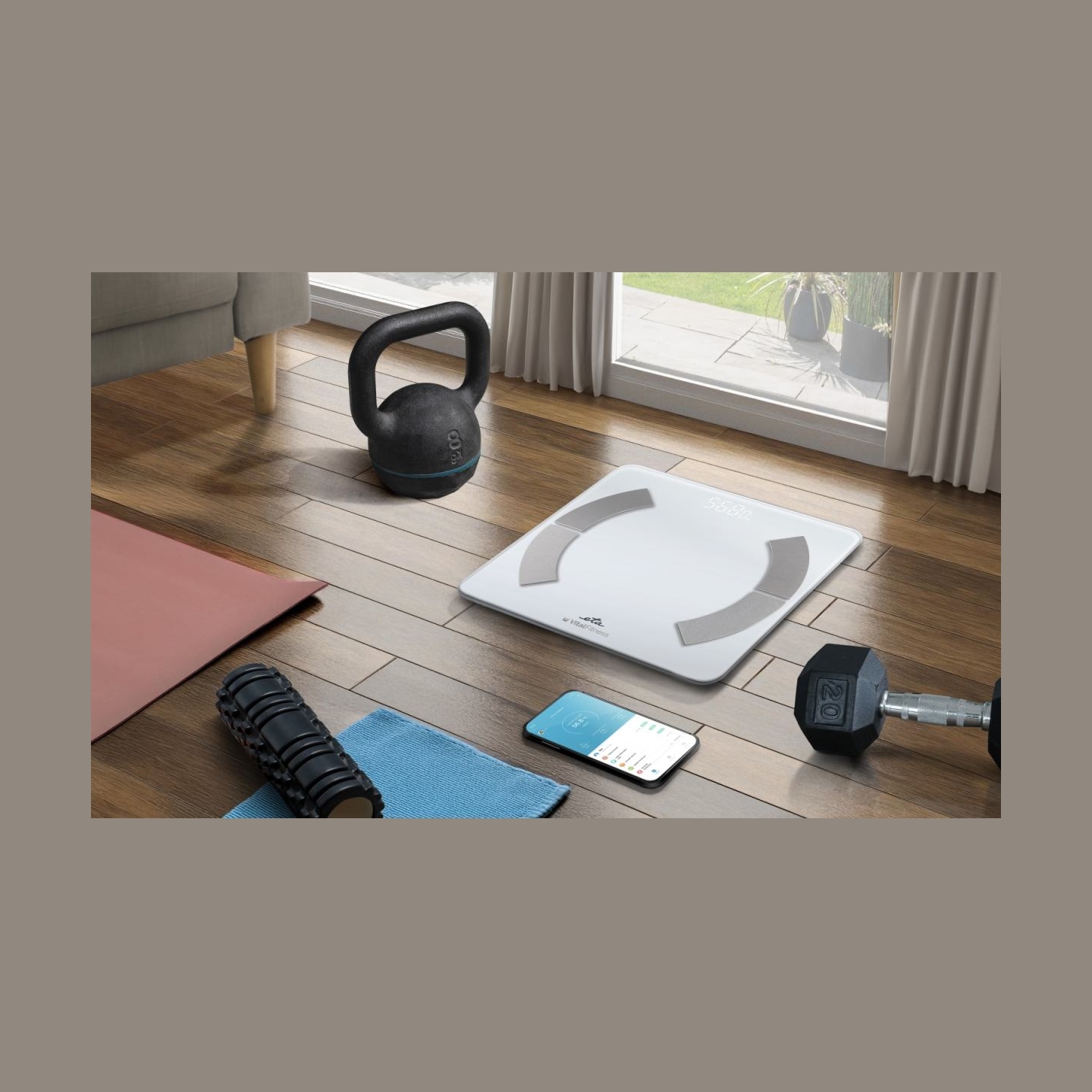 ETA Personal Scale | ETA277990000 Vital Fitness | Maximum weight (capacity) 180 kg | Accuracy 100 g | Body Mass Index (BMI) meas
