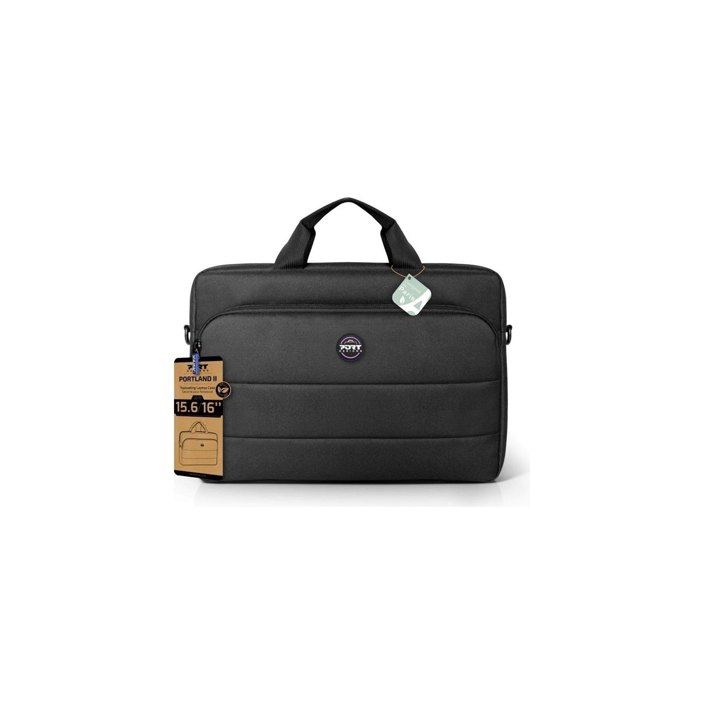 Port Designs Eco Portland II | Fits up to size 17.3 " | Notebook carrying case | Black