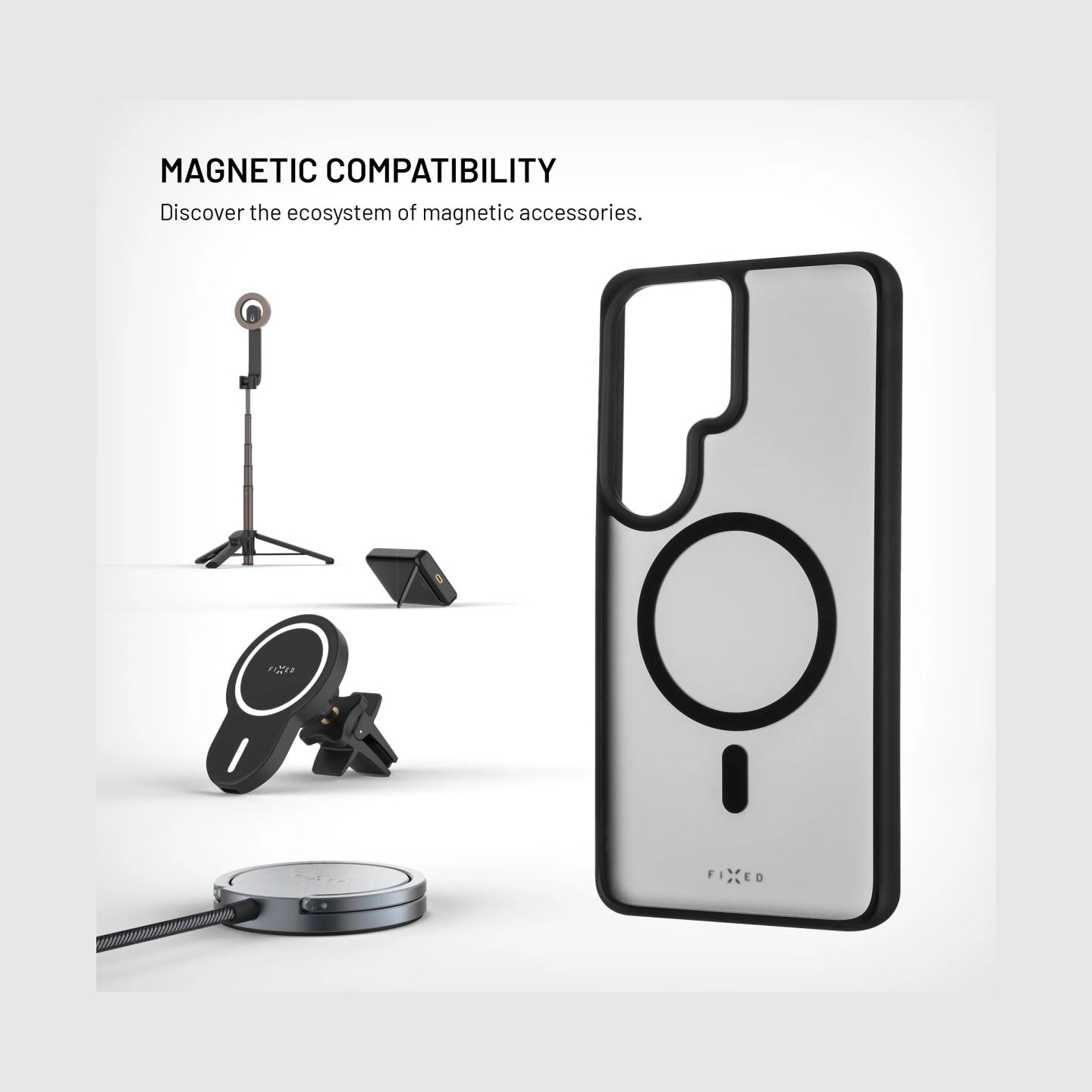 Fixed MagMisty | Back cover | Samsung | Galaxy S26 Ultra | Polycarbonate/TPU | Black