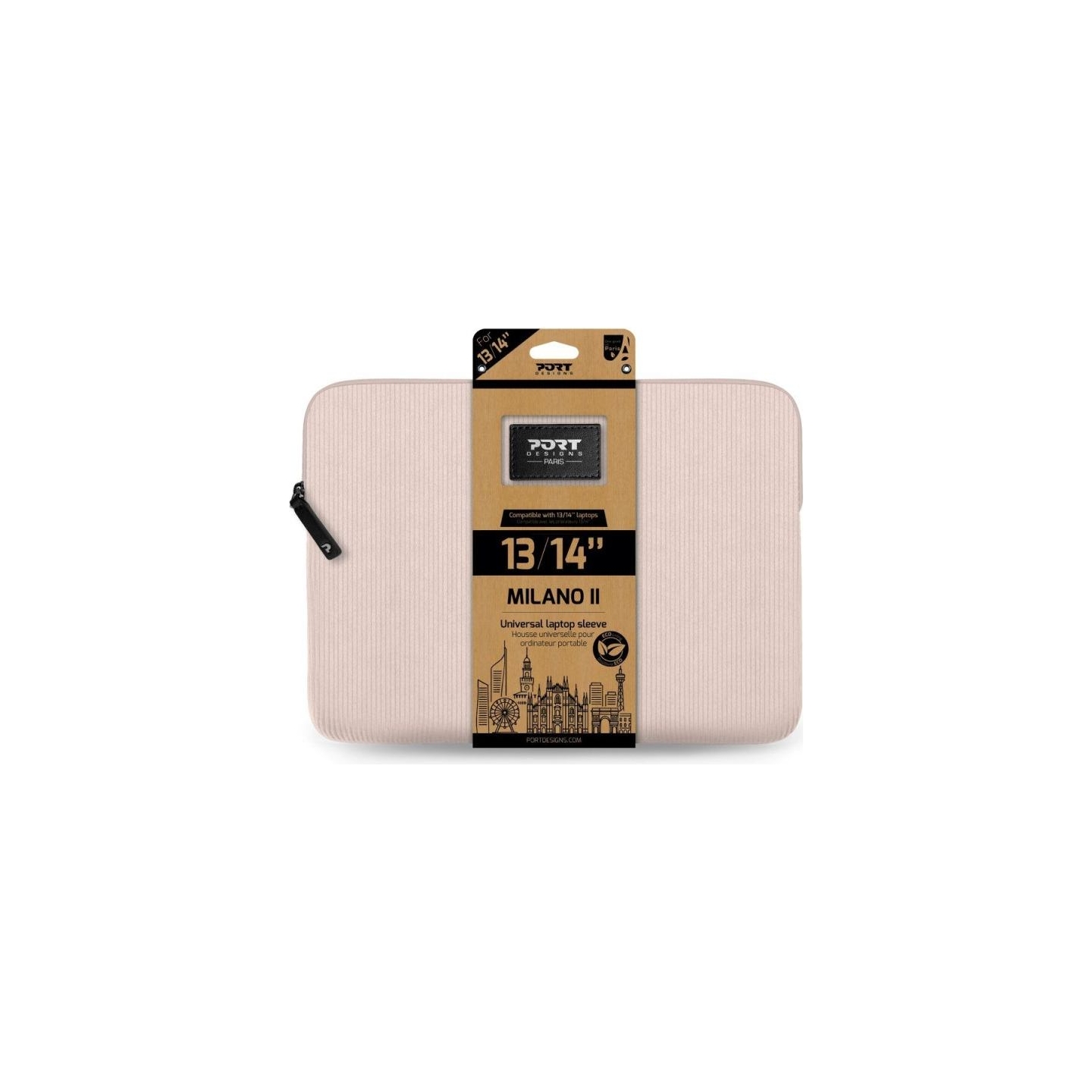 Port Designs MILANO II ECO | Laptop Sleeve | Pink