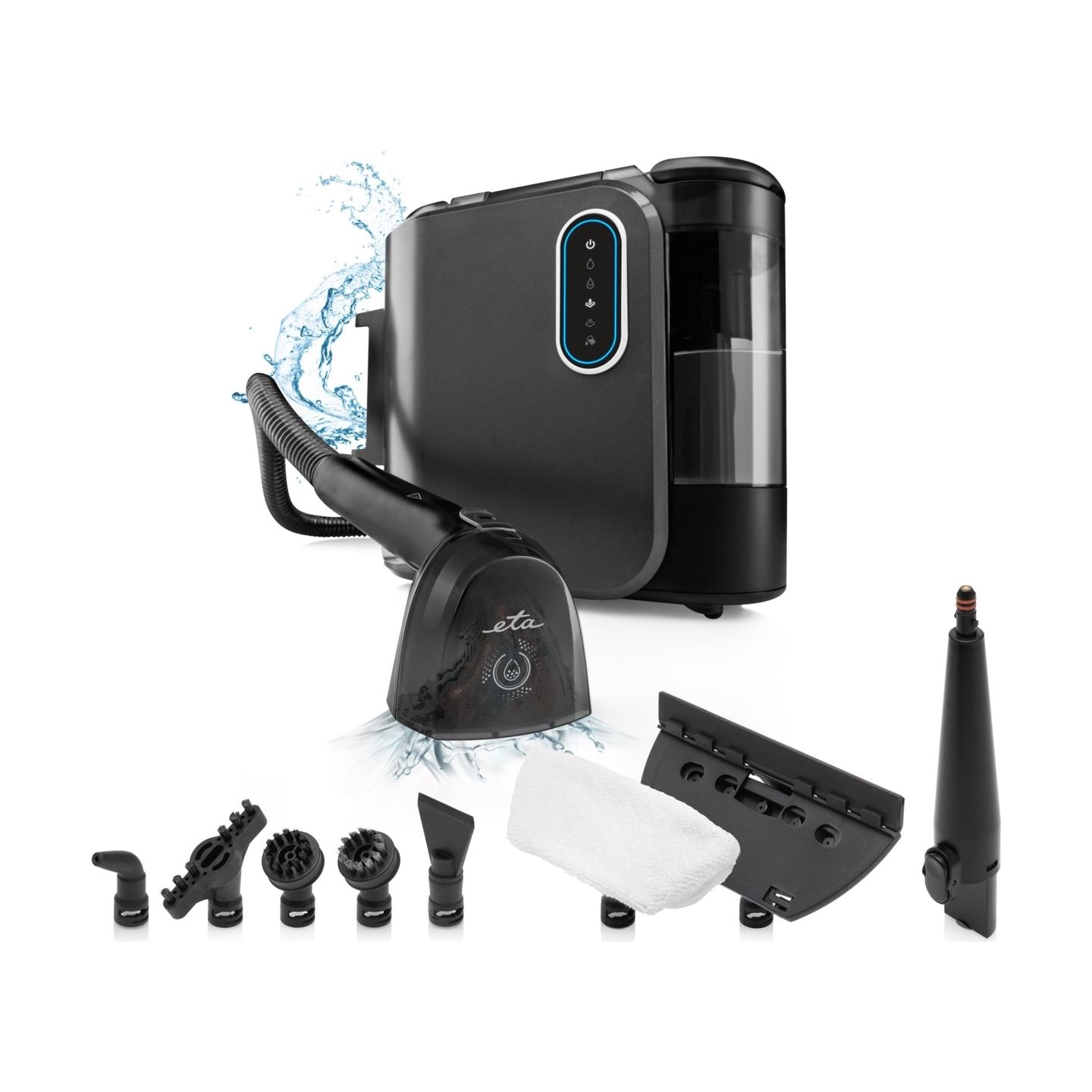ETA | Multipurpose Steam Cleaner | ETA721490000 Steam&Clean | Vacuum Cleaner | 2000 W | Black | Water tank capacity 1.3 L